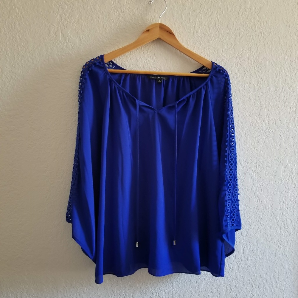 Royal Blue Boho Top